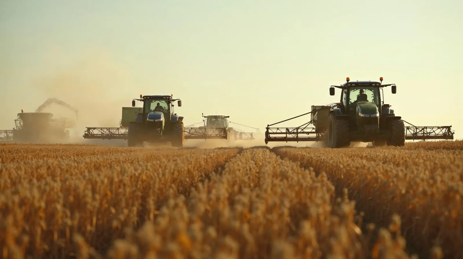 A GPS-guided planter with individual row shutoff closing a point row in a cornfield