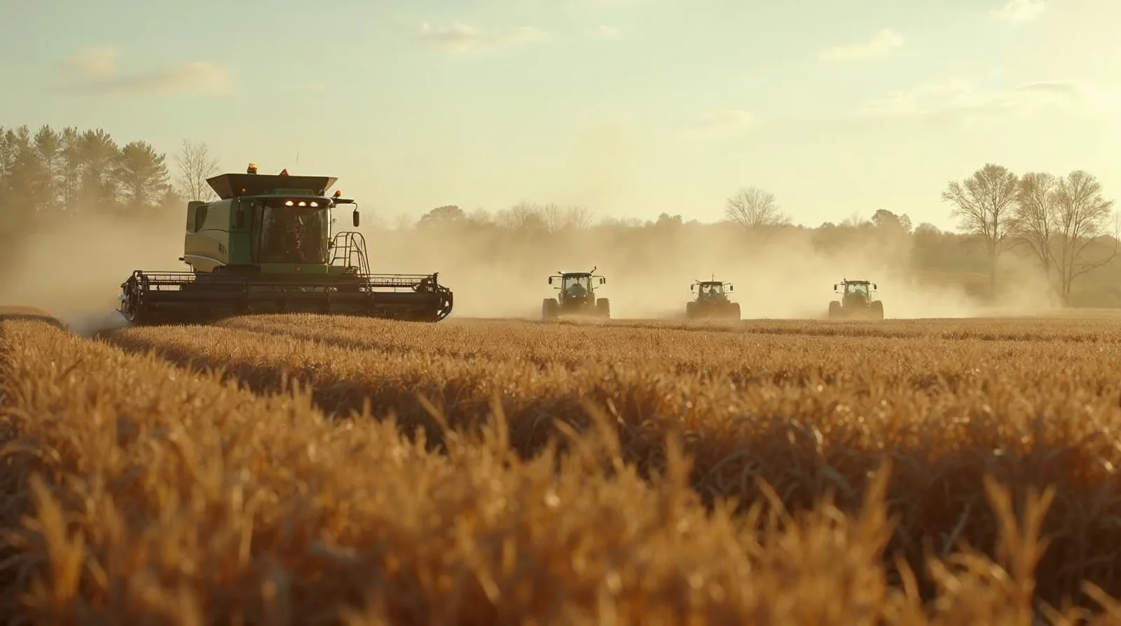 A planter running a variable rate seeding prescription across zones in a corn field